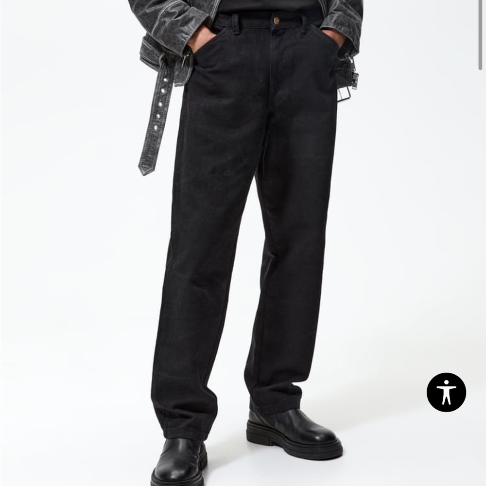 Zara Mens Carpenter Pants Size 38 NWT